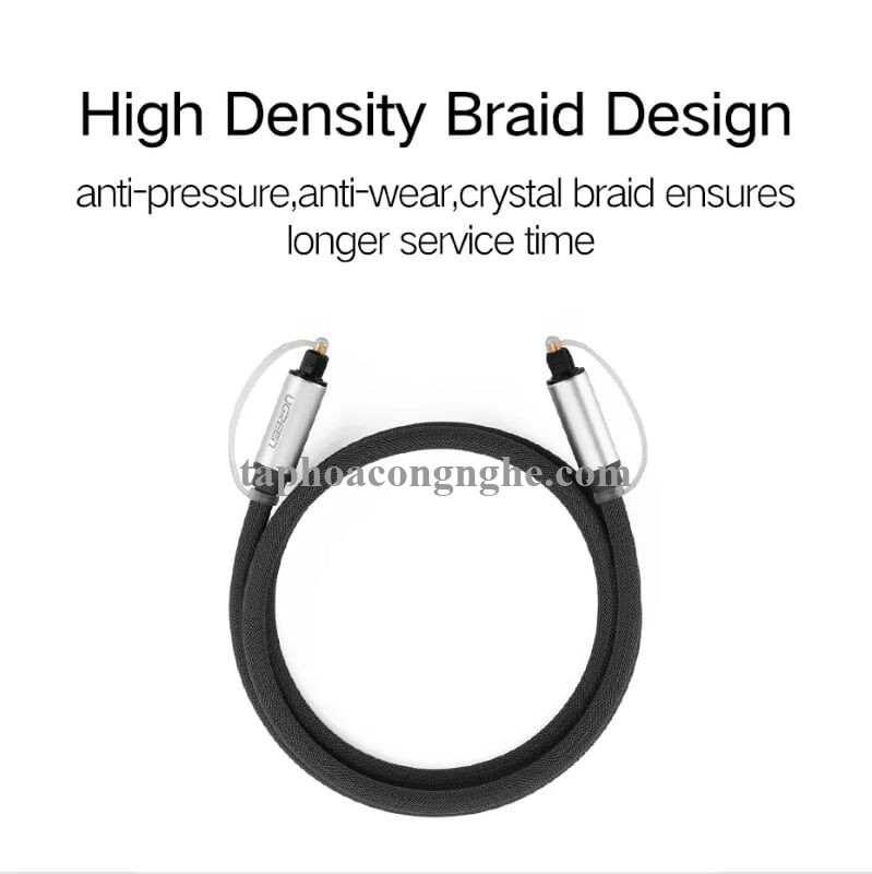 Ugreen 10541 3M màu Xám Dây cáp quang âm thanh 2 đầu dương AV108 30010541